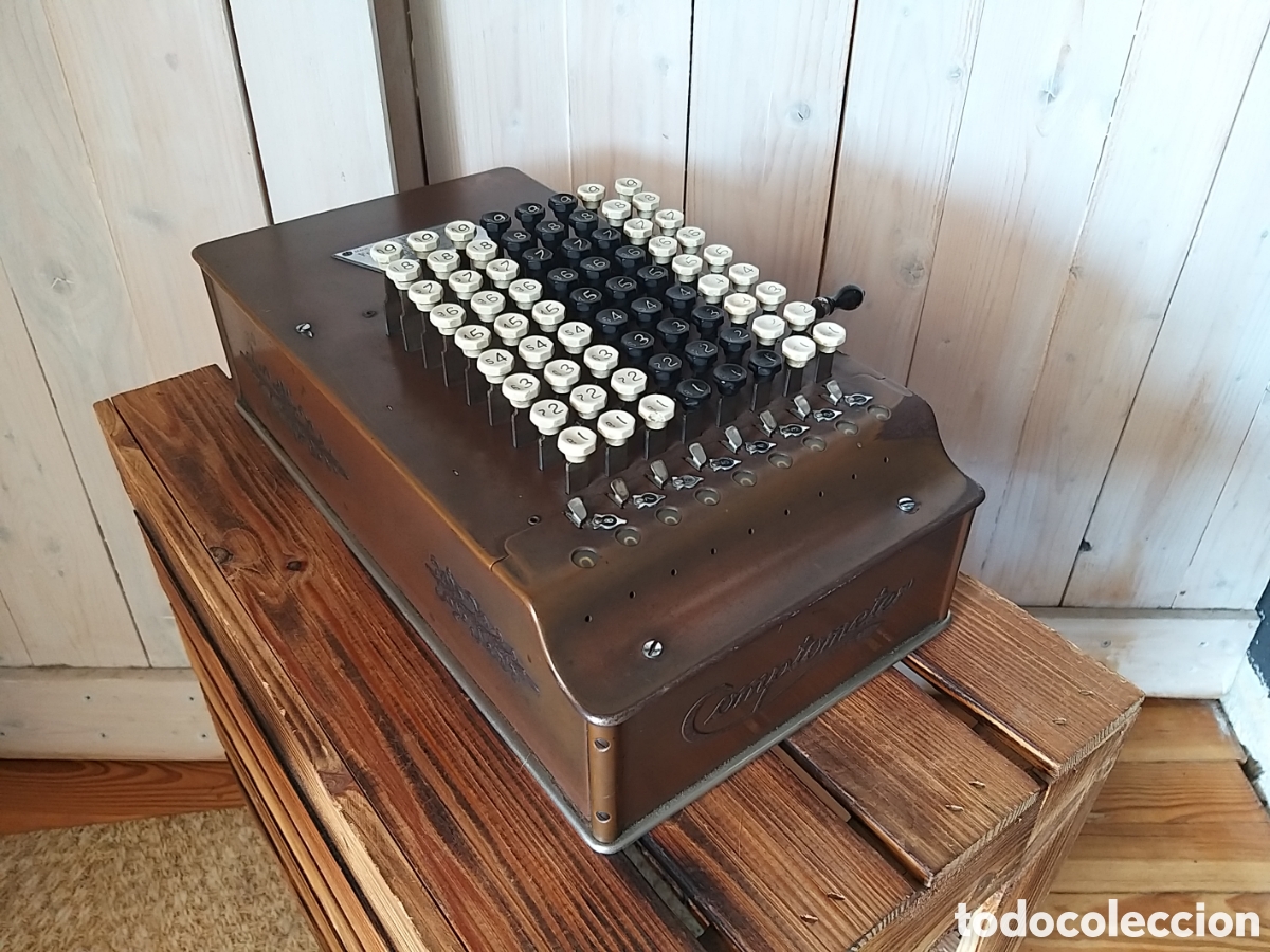 Antig&uuml;edades: Antigua calculadora Comptometer modelo H 1920 - Foto 1