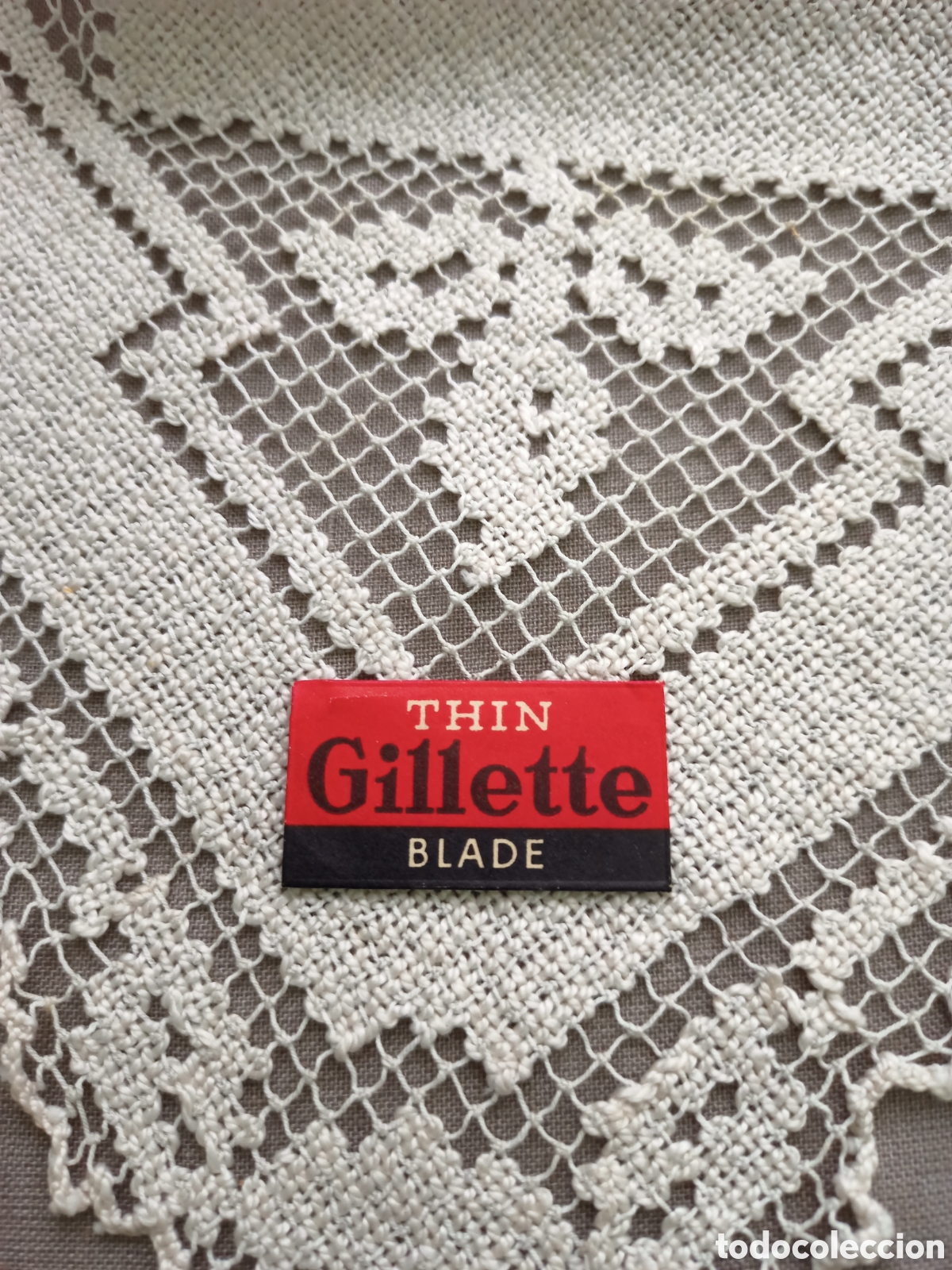 Antig&uuml;edades: Antigua hoja de afeitar Thin Gillette Blade. - Foto 1