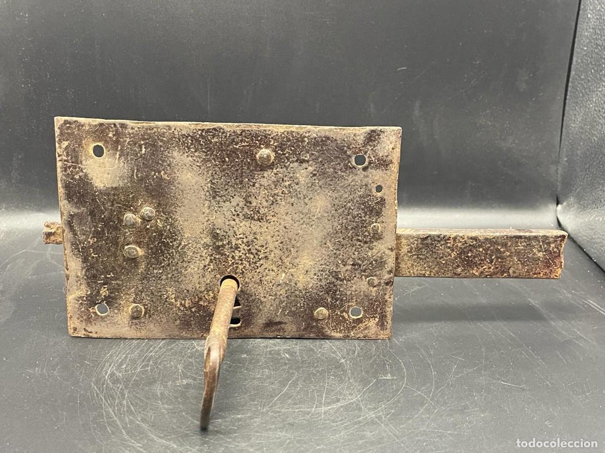 Antig&uuml;edades: CERRADURA CON LLAVE ORIGINAL - Foto 8