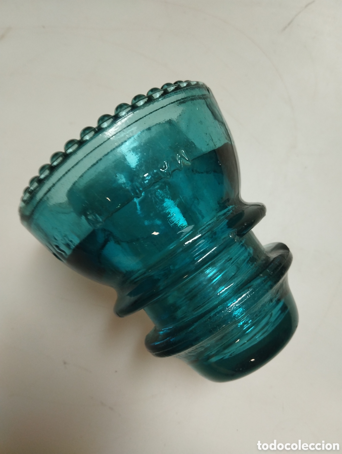 Antig&uuml;edades: Peque&ntilde;a j&iacute;cara de color verde - Foto 3