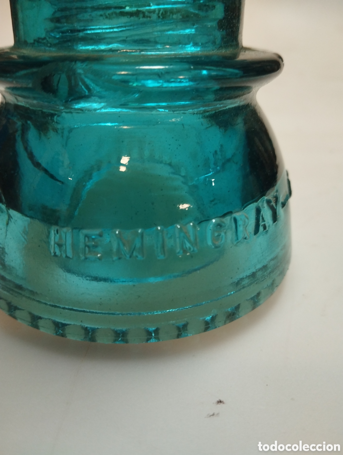 Antig&uuml;edades: Peque&ntilde;a j&iacute;cara de color verde - Foto 5