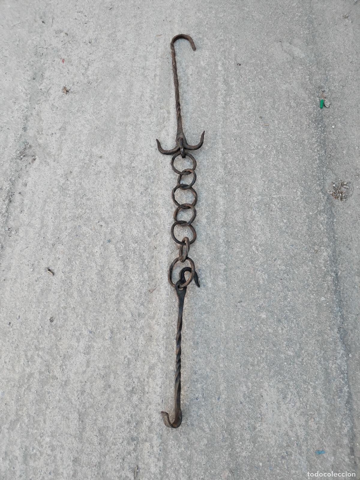 Antig&uuml;edades: cadena forja de chimenea - Foto 4