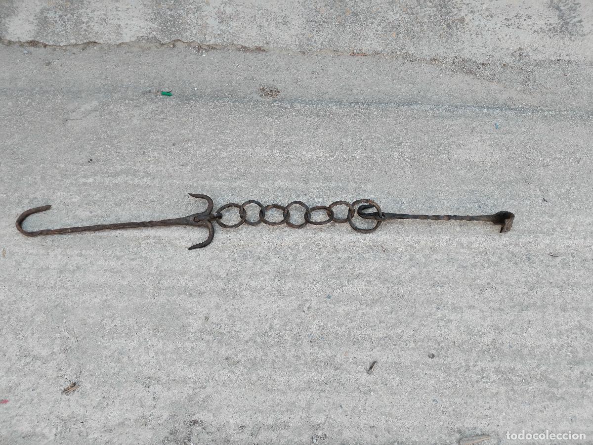 Antig&uuml;edades: cadena forja de chimenea - Foto 6