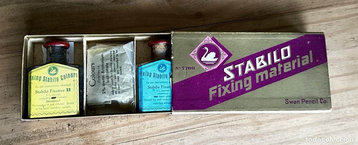 Antig&uuml;edades: CAJA DE MATERIAL DE FIJACION STABILO. - Foto 1