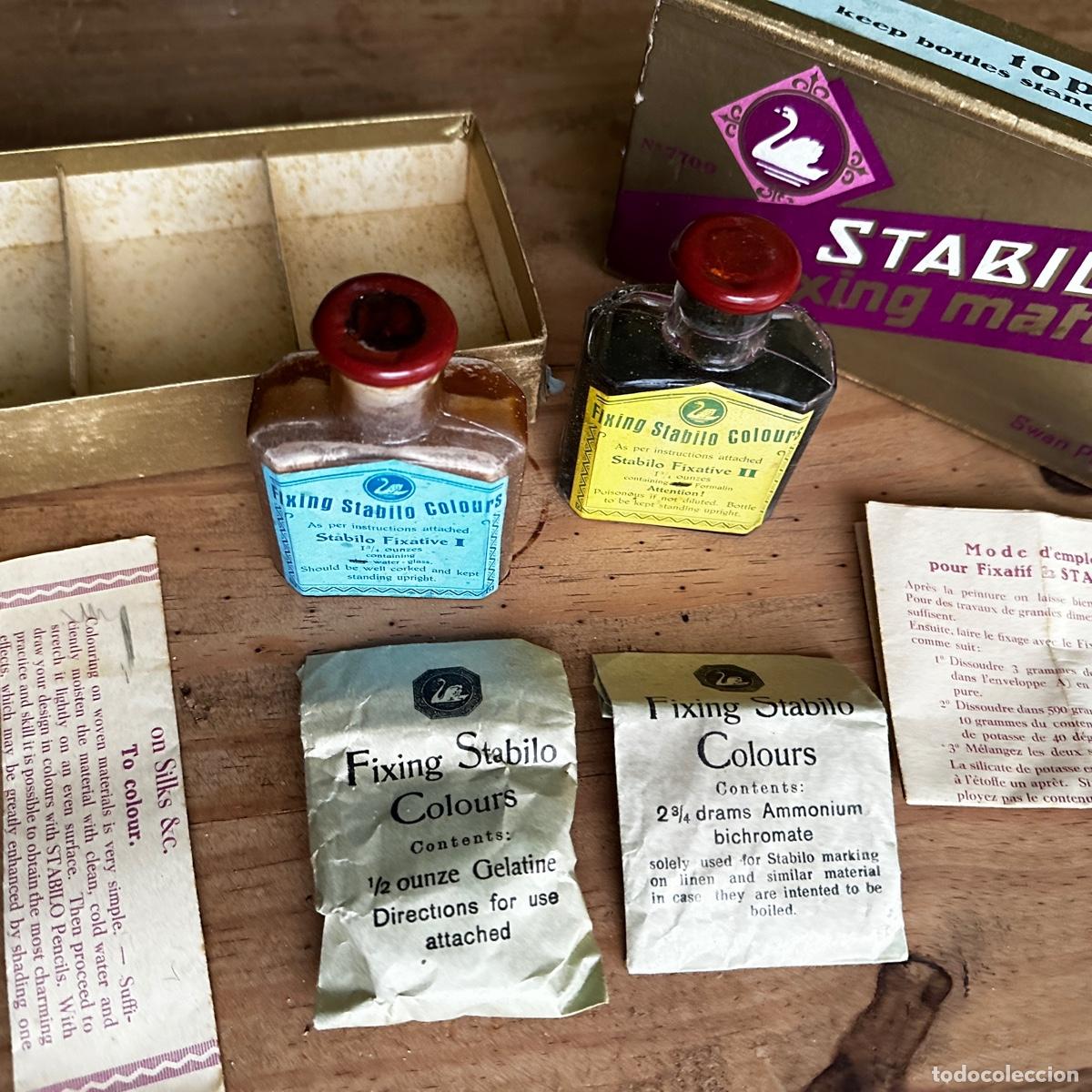 Antig&uuml;edades: CAJA DE MATERIAL DE FIJACION STABILO. - Foto 2