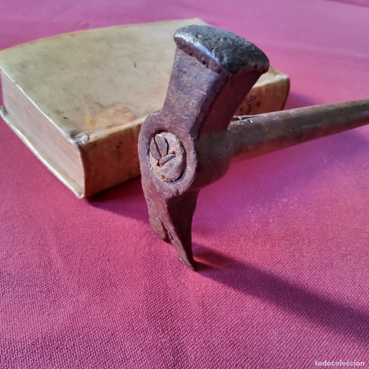 Antig&uuml;edades: MARTILLO ANTIGUO DE HIERRO FORJADO - Foto 4