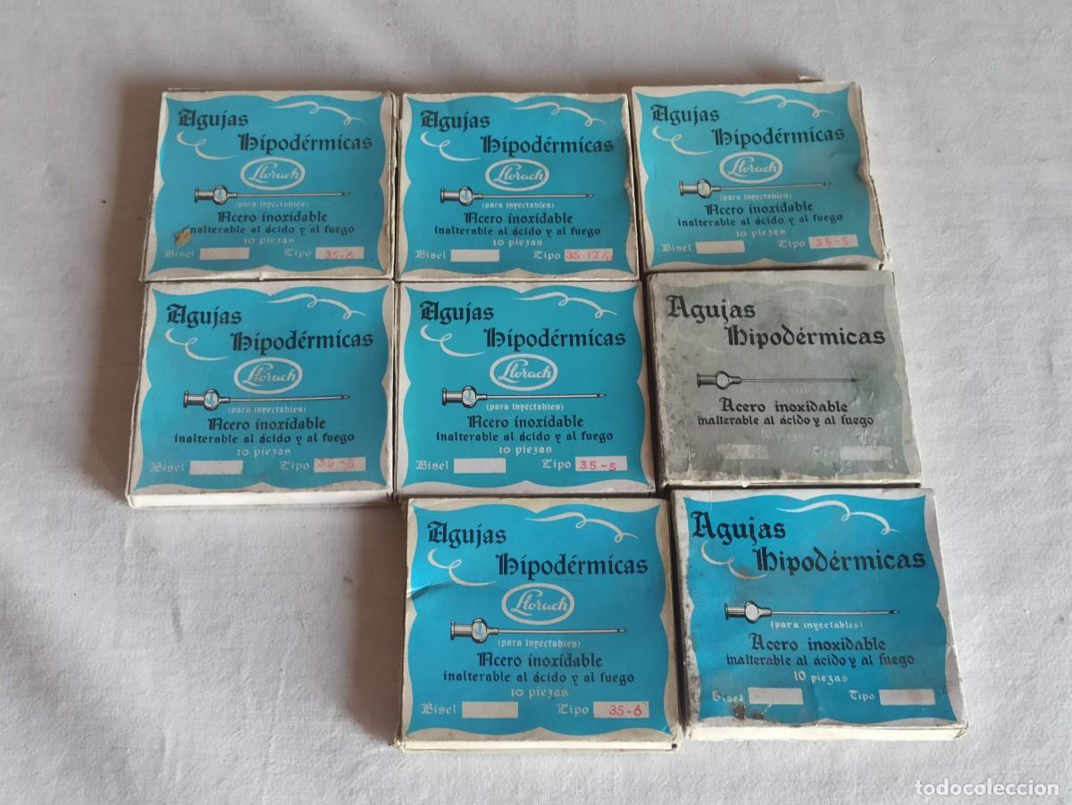 Antig&uuml;edades: Lote 8 cajas agujas hipod&eacute;rmicas - Foto 1