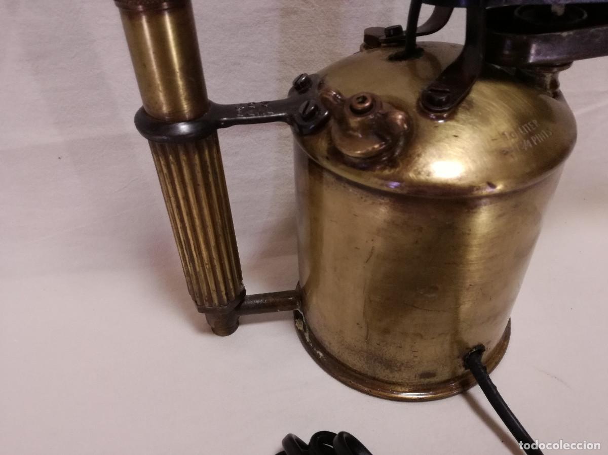 Antig&uuml;edades: ANTIGUO SOPLETE MAX SIEVERT TYPE 257 SWEDEN - CONVERTIDO EN LAMPARA FUNCIONAL - Foto 11