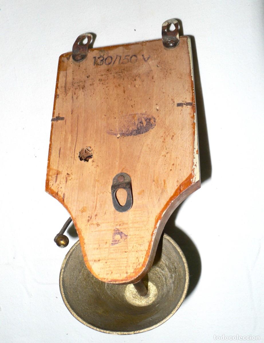 Antig&uuml;edades: ANTIGUO TIMBRE CAMPANA CON CAJA DE MADERA - Foto 2