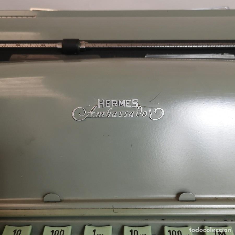 Antig&uuml;edades: M&aacute;quina de Escribir Hermes Ambassador - Foto 2