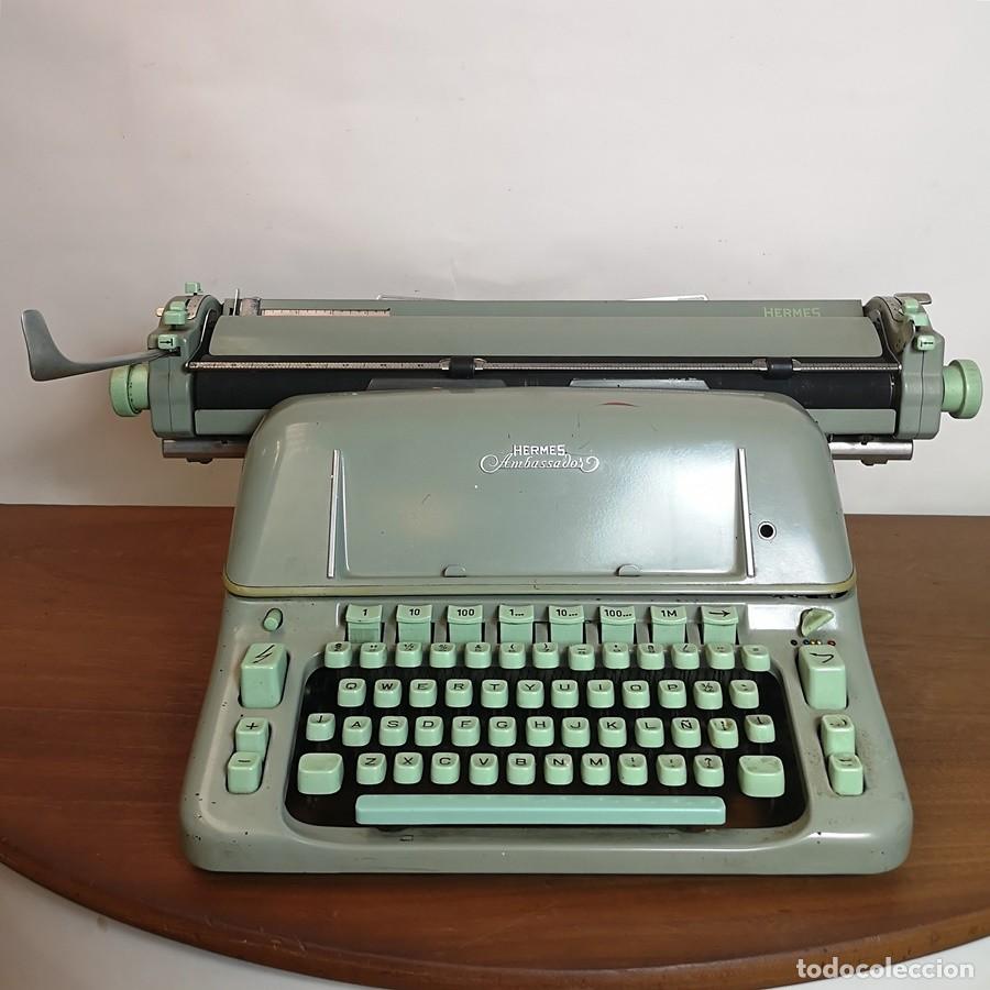 Antig&uuml;edades: M&aacute;quina de Escribir Hermes Ambassador - Foto 1