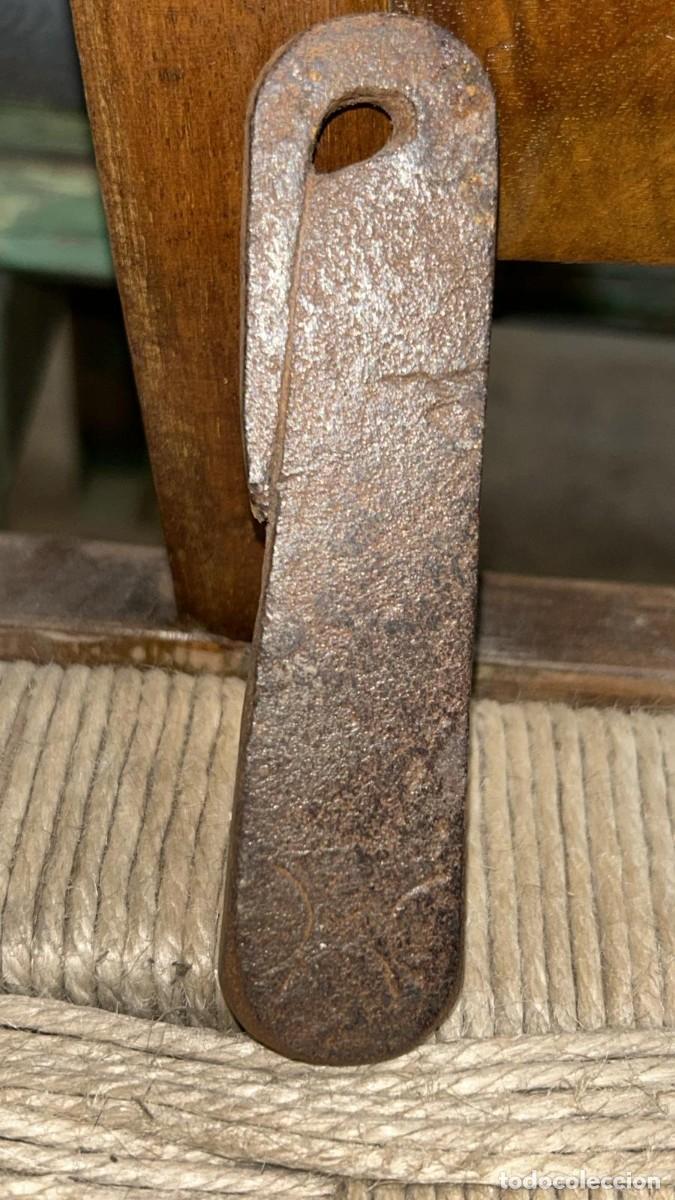 Antig&uuml;edades: PONDERAL ANTIGUO EN FORJA DE 11 CMS. DE LONGITUD - Foto 1