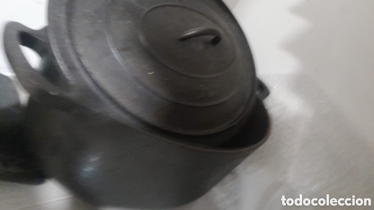 Antig&uuml;edades: Olla de hierro forjado de 20 CA - Foto 3