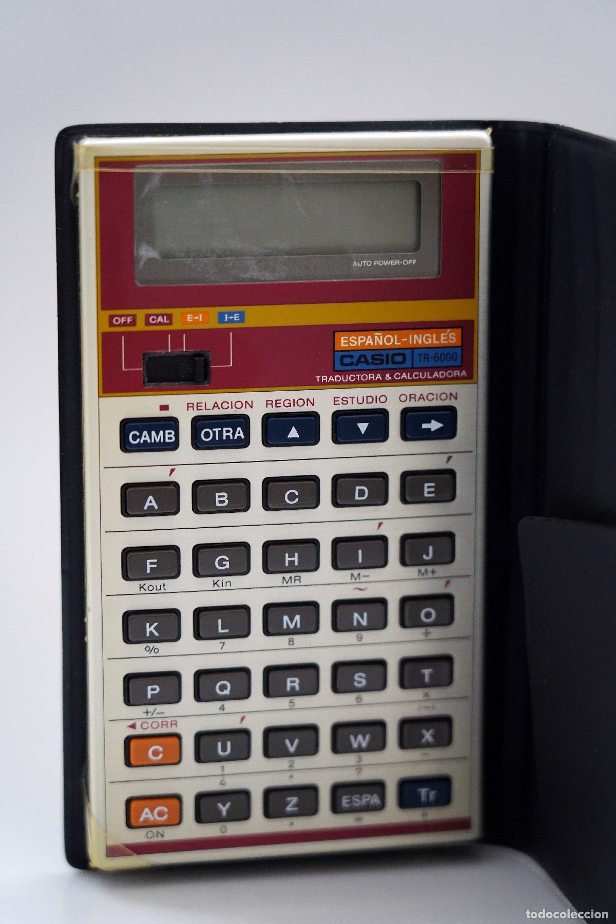 Antig&uuml;edades: calculadora traductora CASIO tr-6000 - Foto 3