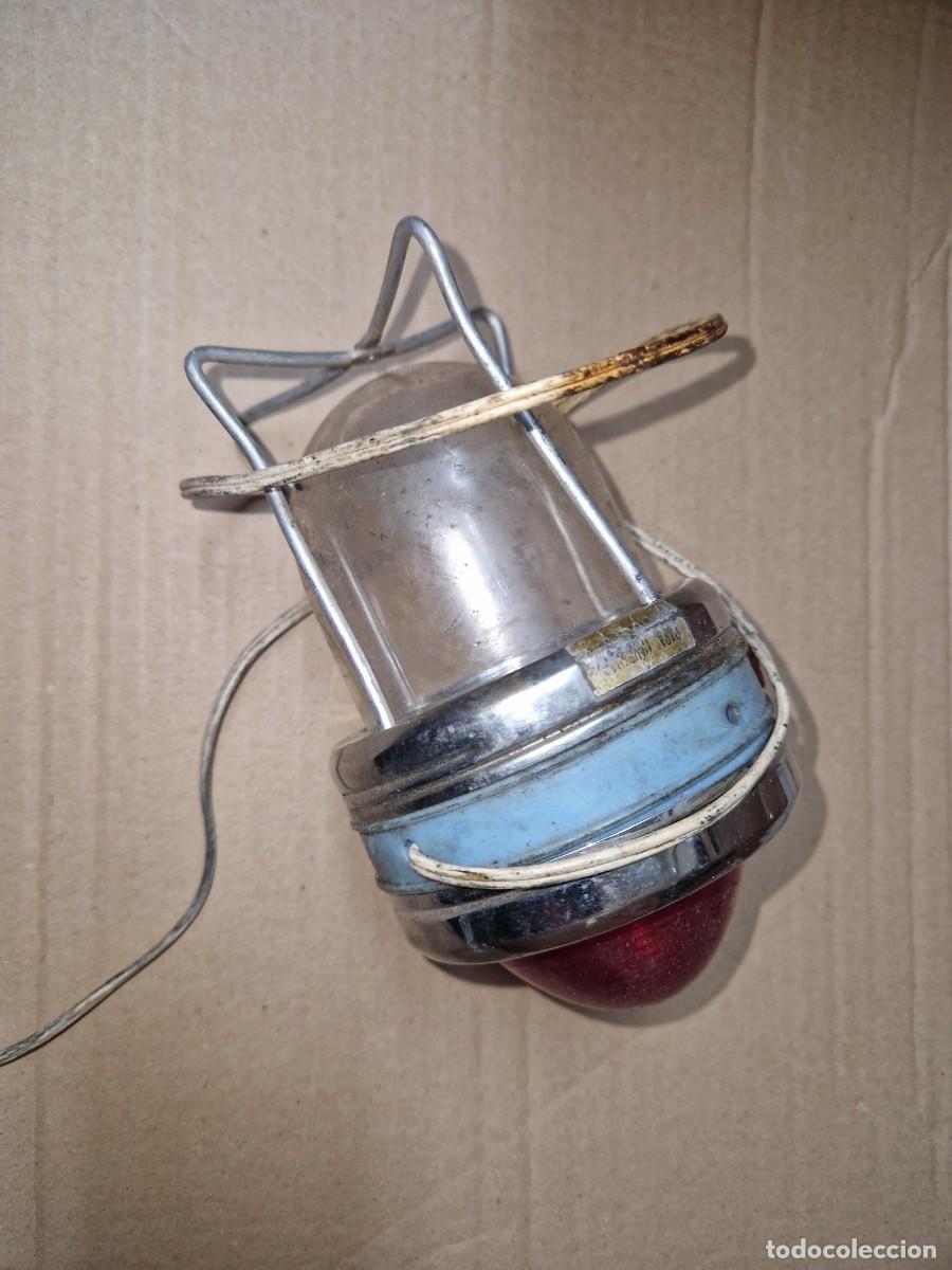 Antig&uuml;edades: ANTIGUO FAROL LINTERNA EMERGENCIA CON CABLE - Foto 2