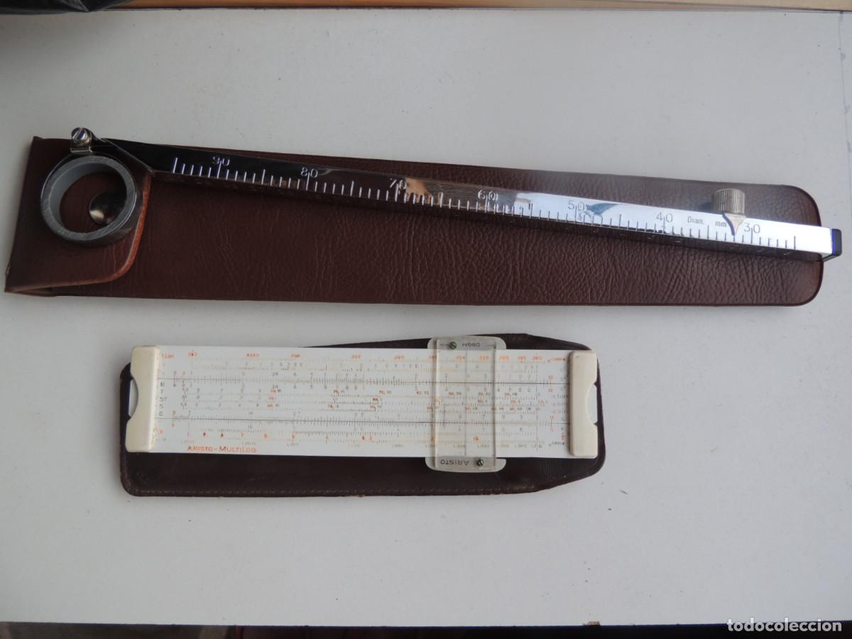 Antig&uuml;edades: REGLA CALCULO Y ELEMENTO MEDIDA INOX. - Foto 1
