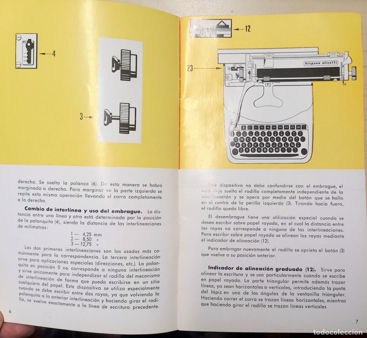 Antig&uuml;edades: Hispano Olivetti Lexicon 80 Instrucciones - Foto 2