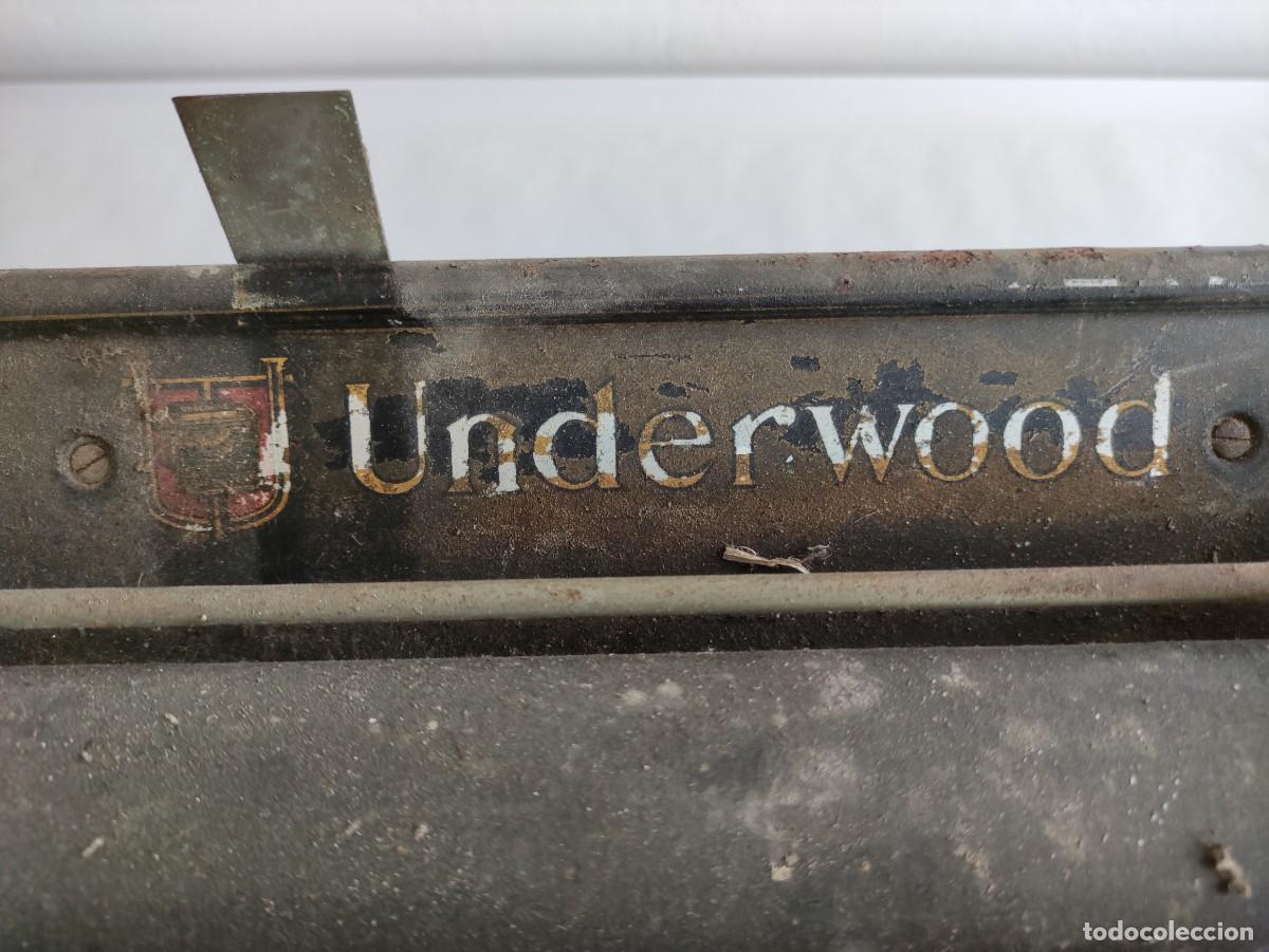 Antig&uuml;edades: M&aacute;quina de escribir Underwood - Foto 3
