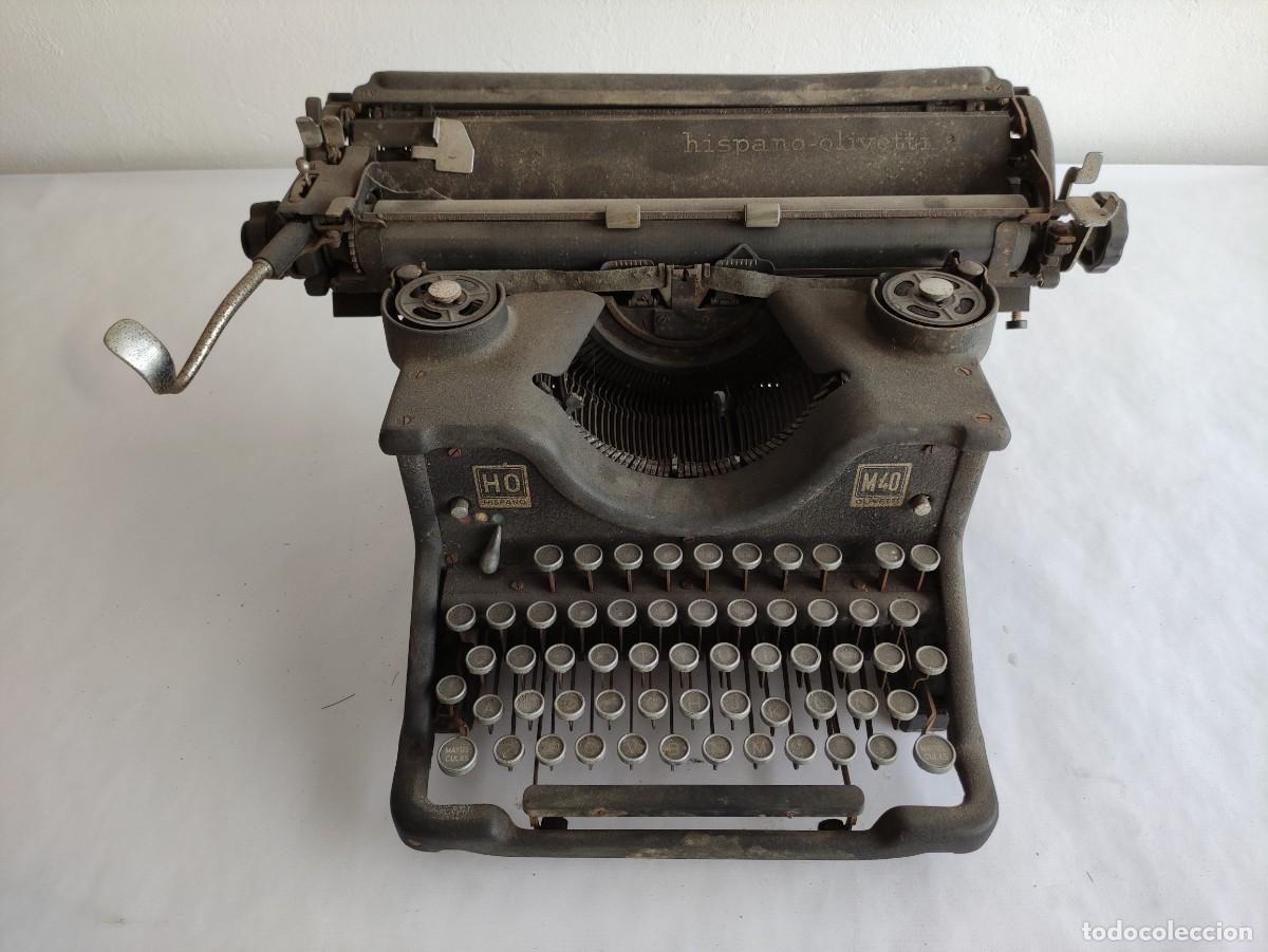 Antig&uuml;edades: M&aacute;quina de escribir Hispano-Olivetti - Foto 2