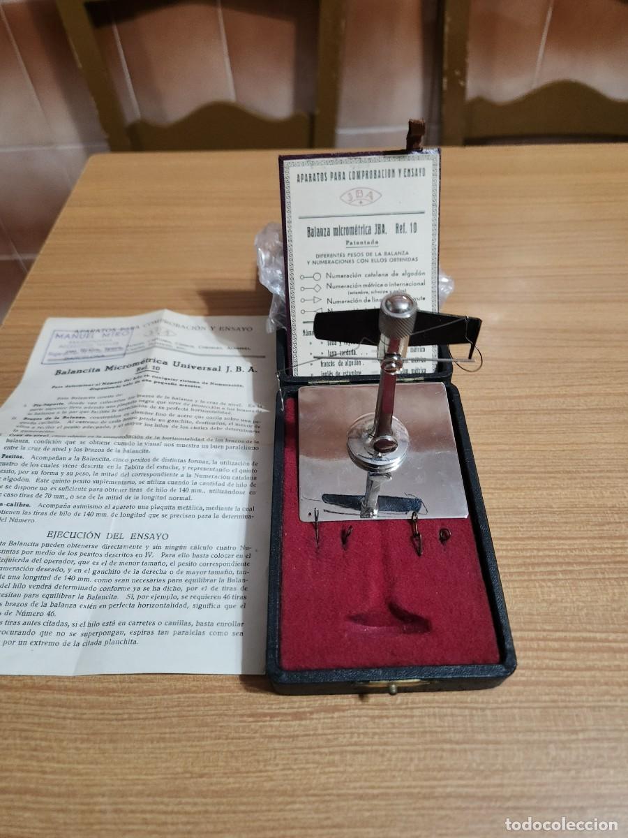 Antig&uuml;edades: Balanza micrometrica textil - Foto 1