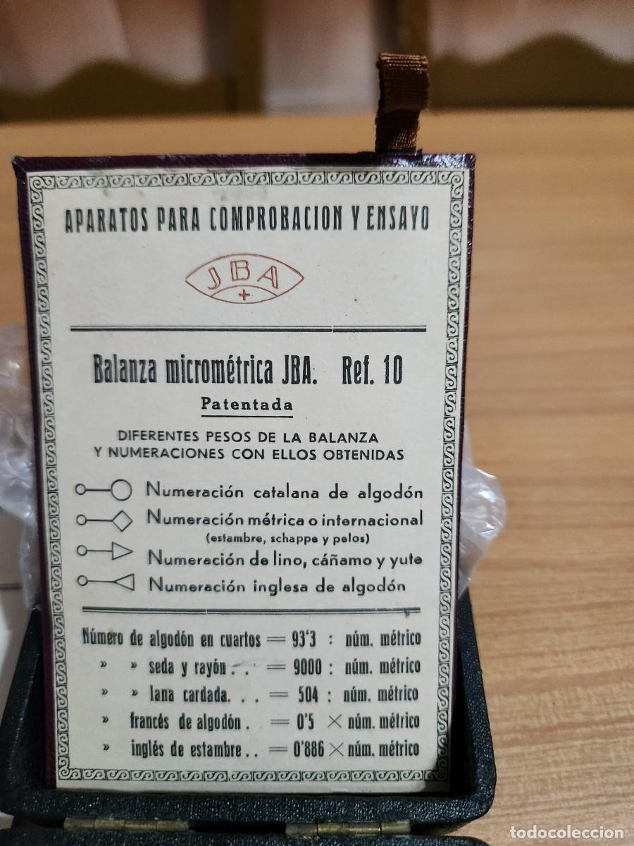 Antig&uuml;edades: Balanza micrometrica textil - Foto 3