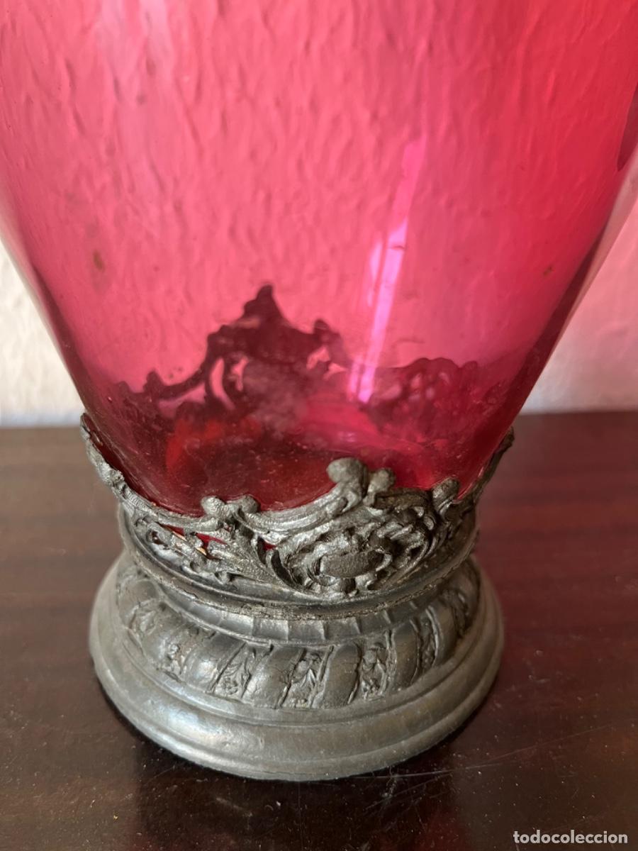 Antig&uuml;edades: Aguamanil de peltre Siglo XIX - Foto 2