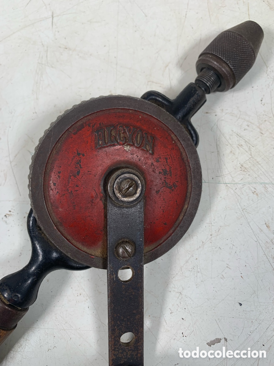 Antig&uuml;edades: 01_ taladro de mano alcyon - Foto 3