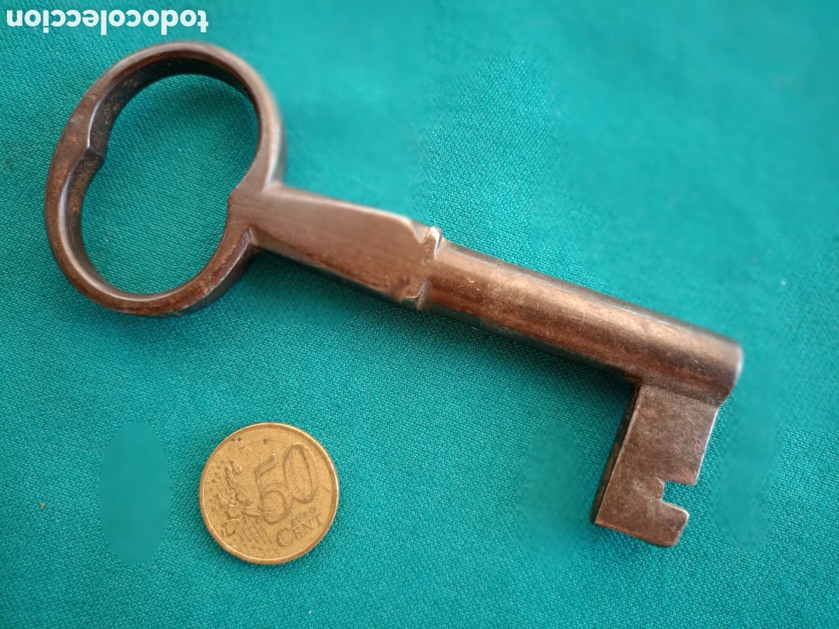 Antig&uuml;edades: ANTIGUA LLAVE HUECA DE FORJA S. XIX - Foto 5