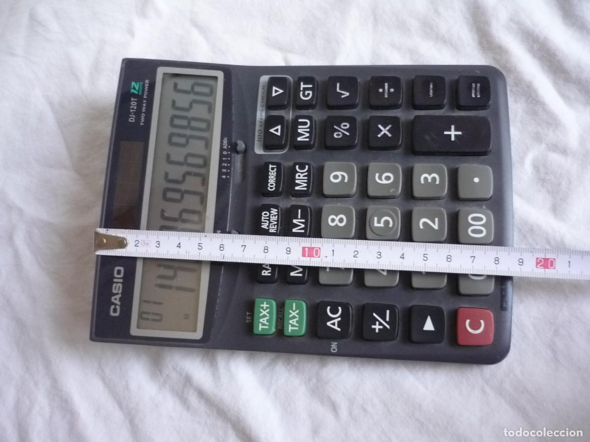 Antig&uuml;edades: Calculadora solar Casio DJ-120T funcionando - Foto 4