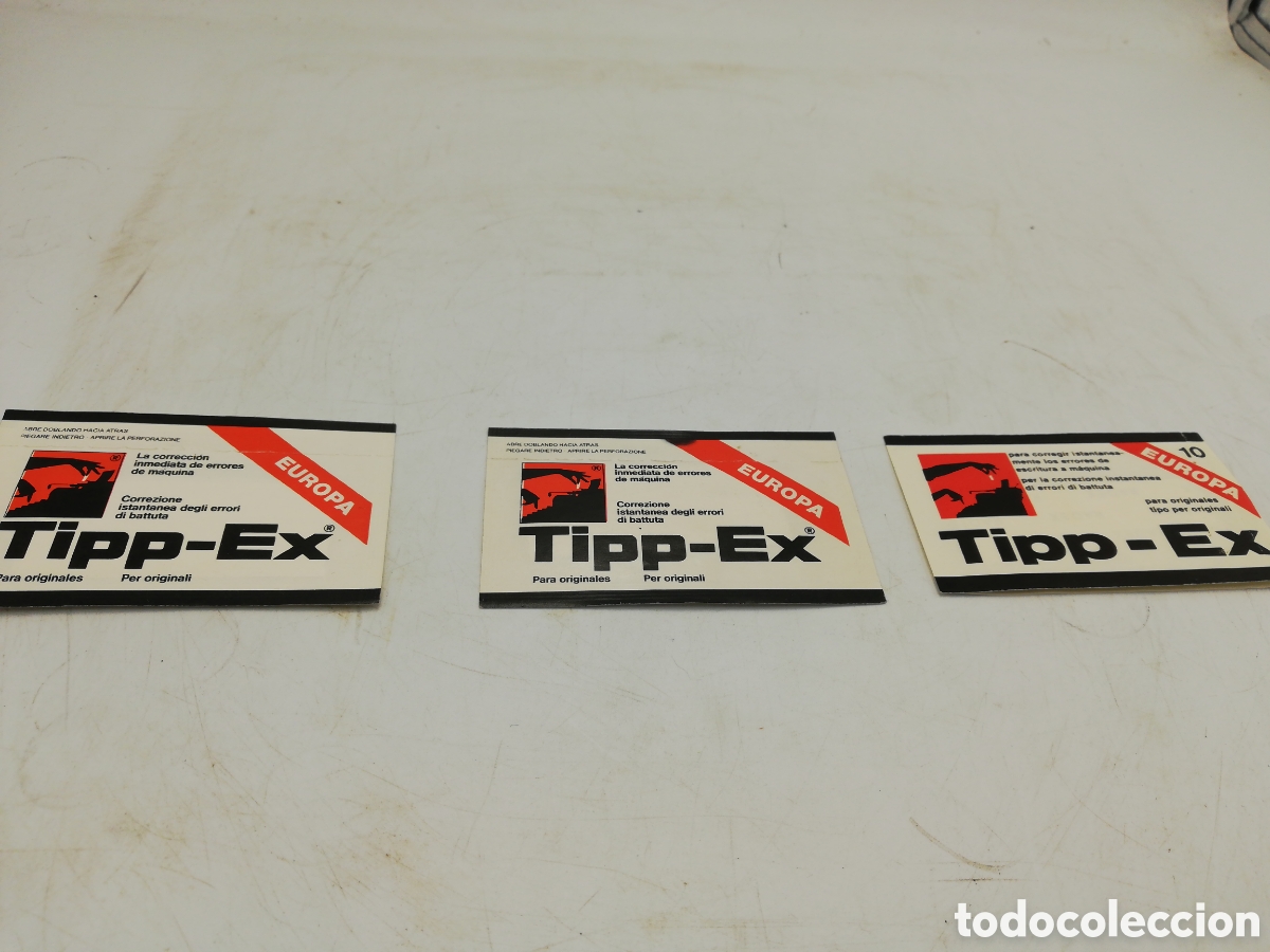 Antig&uuml;edades: LOTE de 3 Tipp-Ex. 10 hojas cada uno. - Foto 1