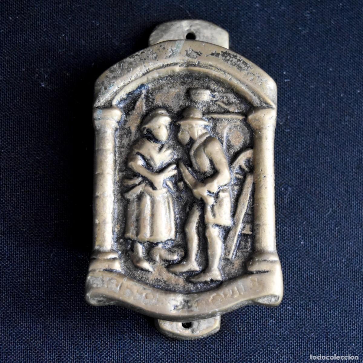 Antig&uuml;edades: Llamador antiguo de bronce - S XVIII - Foto 7