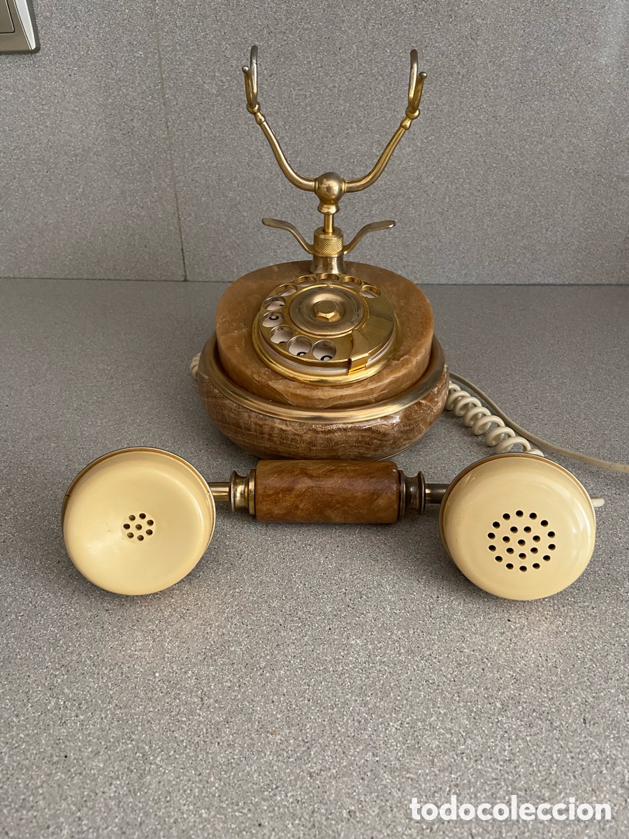 Tel&eacute;fonos: Tel&eacute;fono antiguo de m&aacute;rmol - Foto 4