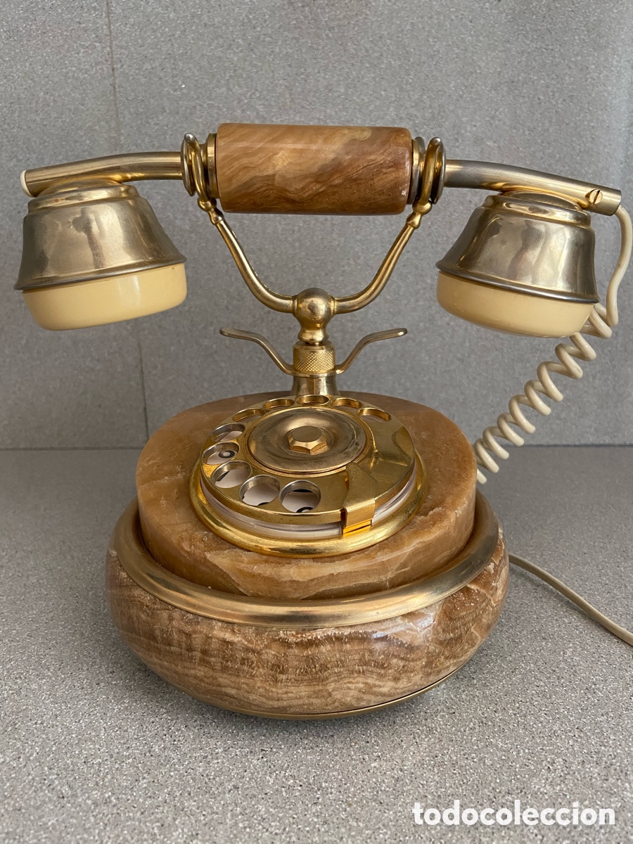 Tel&eacute;fonos: Tel&eacute;fono antiguo de m&aacute;rmol - Foto 1