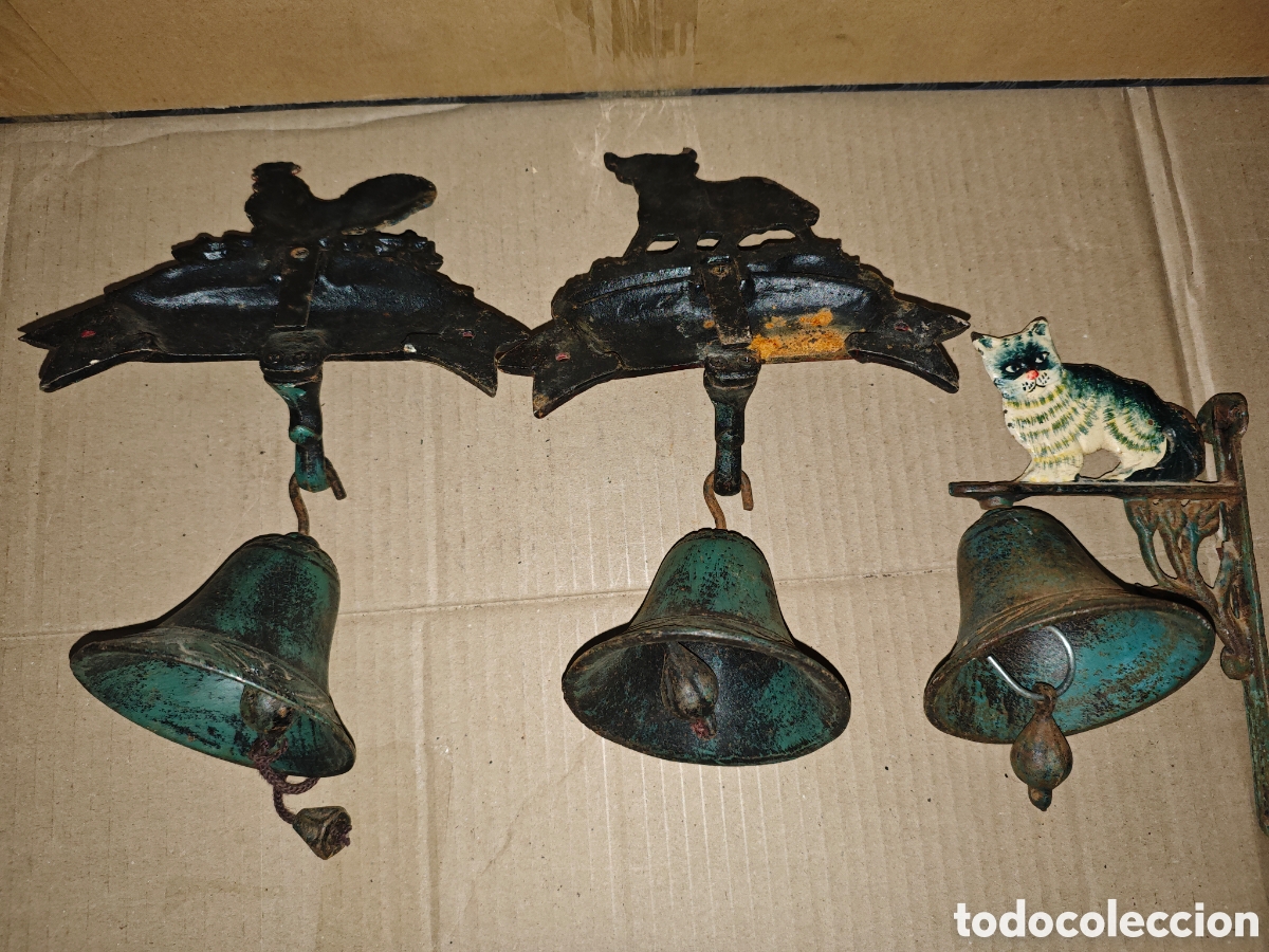 Antig&uuml;edades: 3 Llamadores de Hierro de Campana. - Foto 5
