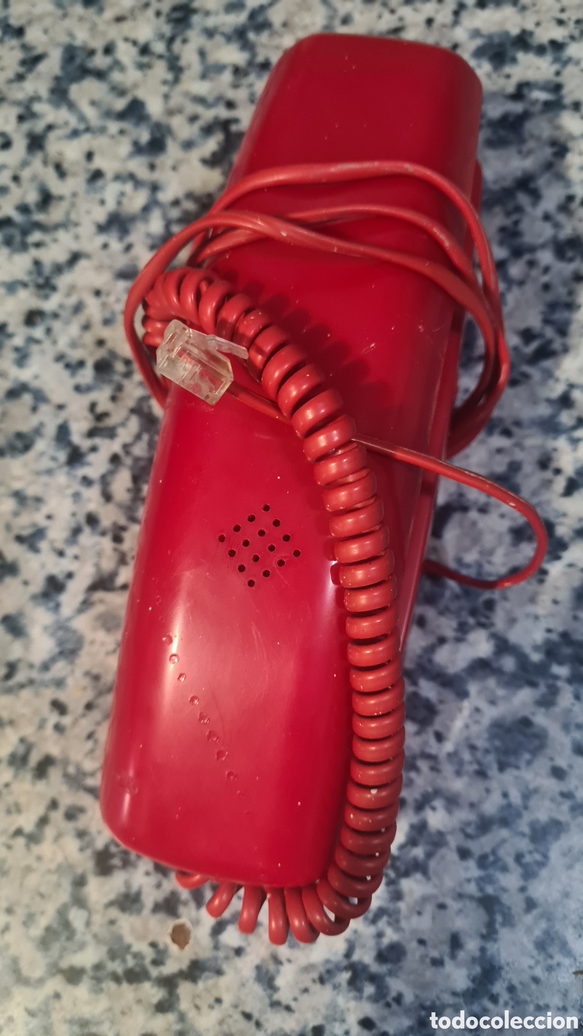Tel&eacute;fonos: Antiguo tel&eacute;fono de teclas rojo. - Foto 6