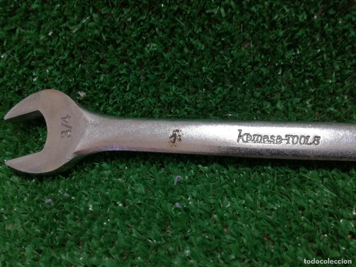 Antig&uuml;edades: LLAVE FIJA COMBINADA PARA TUERCAS - KAMASA TOOLS 3/4 - HERRAMIENTA - Foto 3