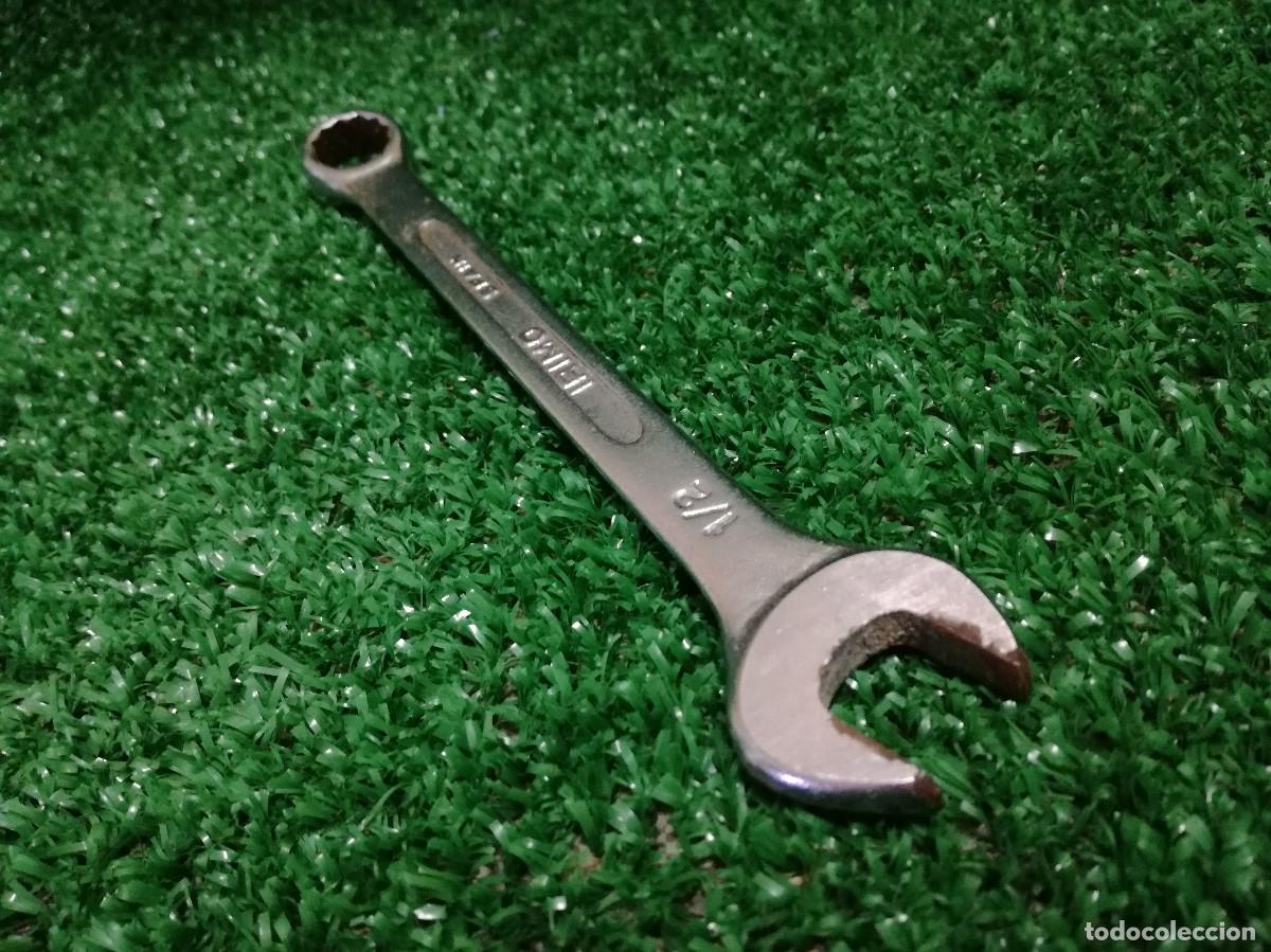 Antig&uuml;edades: LLAVE FIJA COMBINADA PARA TUERCAS - IRIMO 1/2 SPAIN - HERRAMIENTA - Foto 4