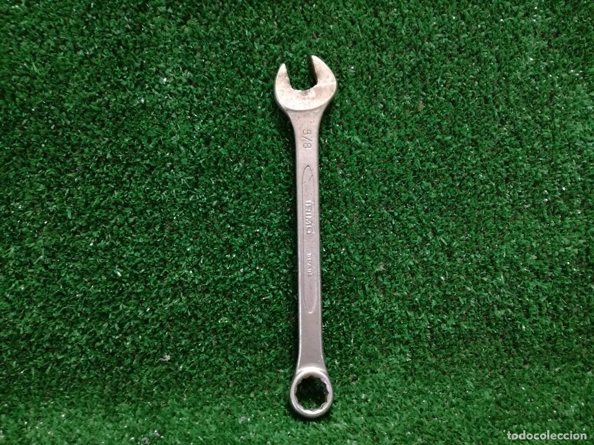 Antig&uuml;edades: LLAVE FIJA COMBINADA PARA TUERCAS - IRIMO 5/8 SPAIN - HERRAMIENTA - Foto 2
