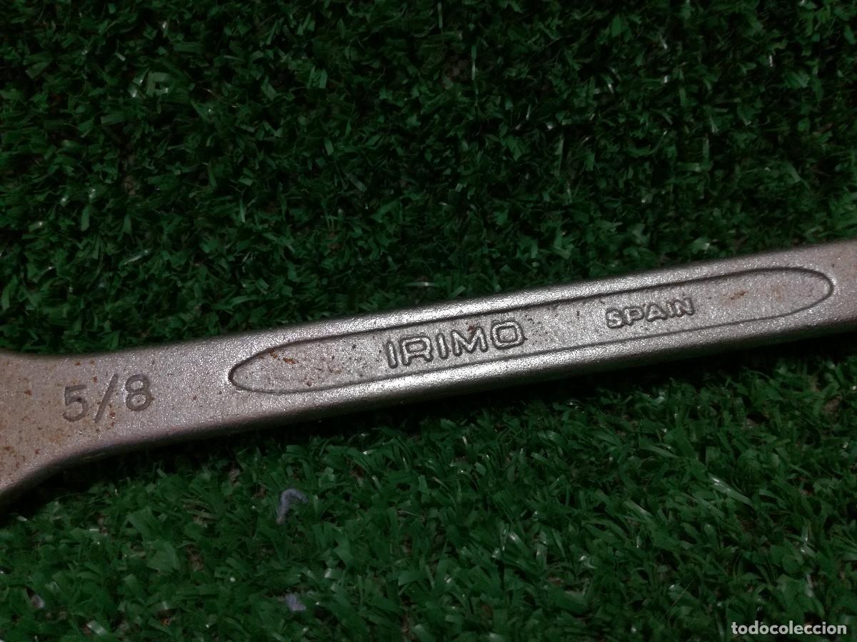 Antig&uuml;edades: LLAVE FIJA COMBINADA PARA TUERCAS - IRIMO 5/8 SPAIN - HERRAMIENTA - Foto 3