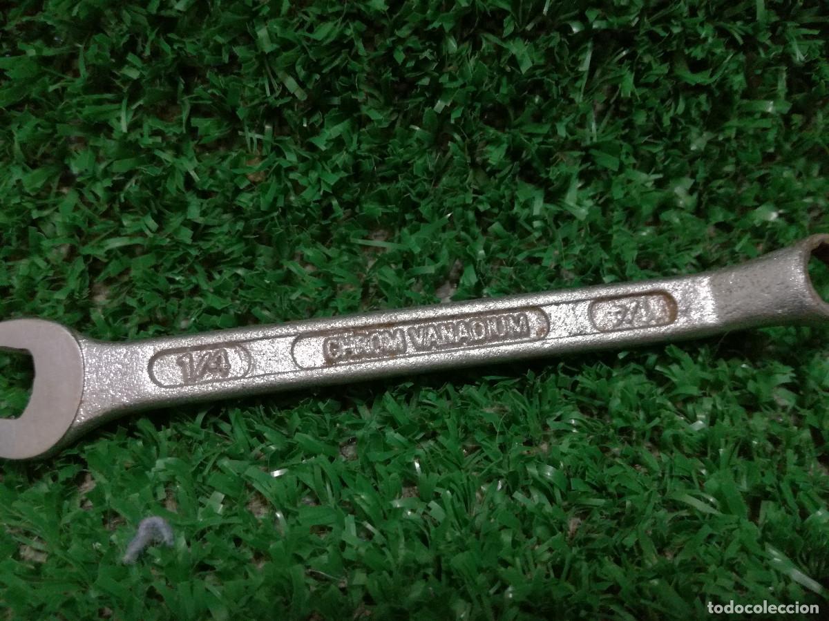 Antig&uuml;edades: LLAVE FIJA COMBINADA PARA TUERCAS - BILTEMA 1/4 - HERRAMIENTA - Foto 4