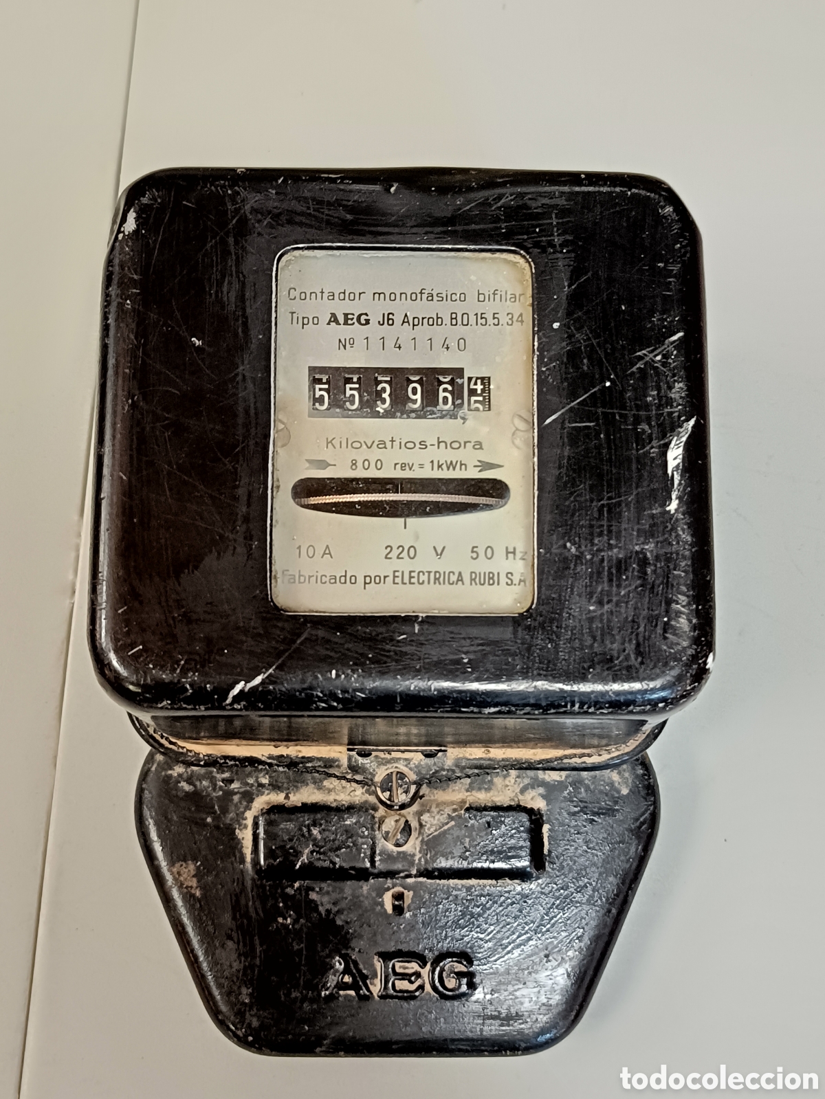 Antig&uuml;edades: ANTIGUO CONTADOR DE LUZ - Foto 3
