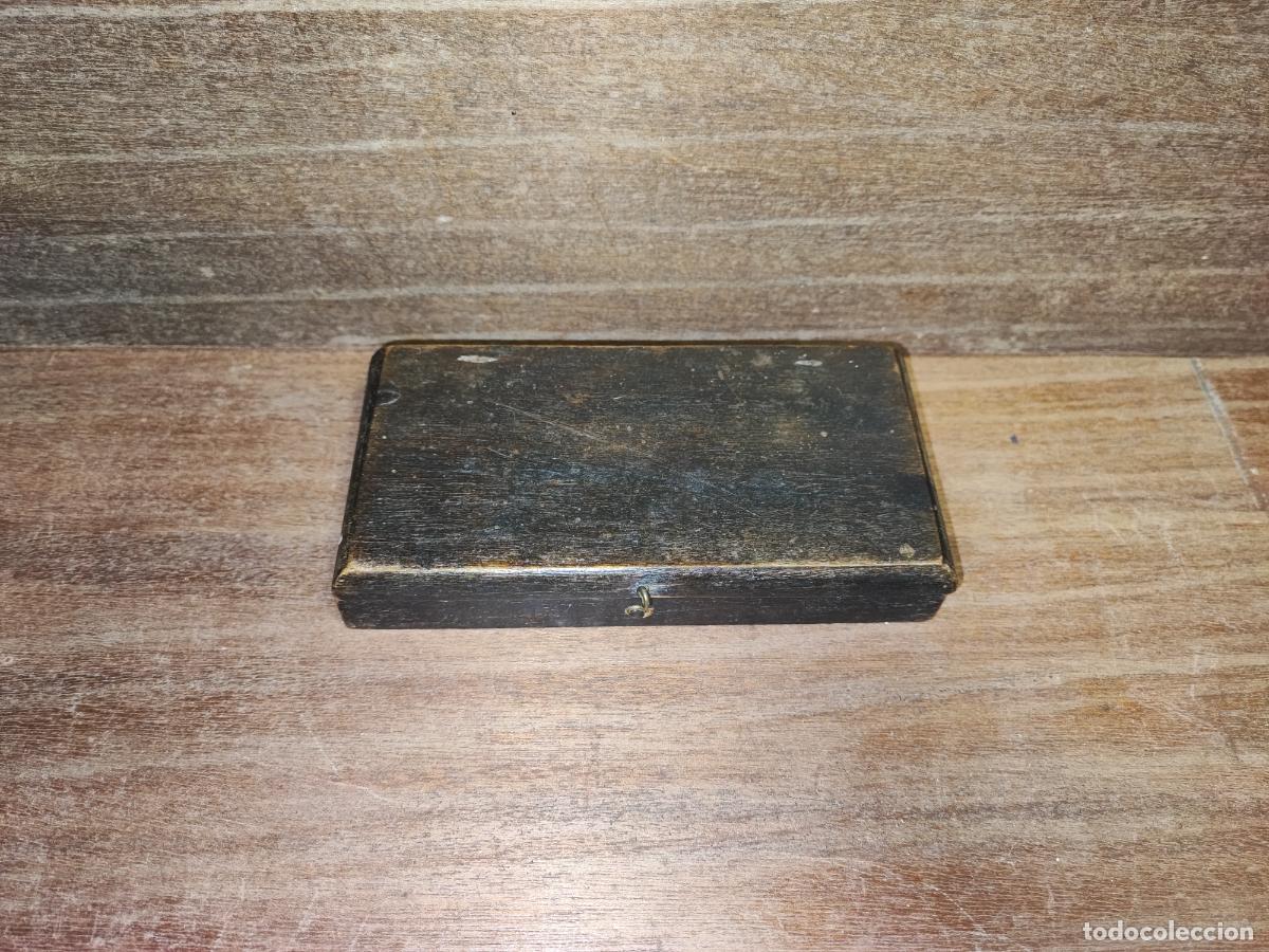 Antig&uuml;edades: ANTIGUA BALANZA MONETARIA EN CAJA - Foto 5
