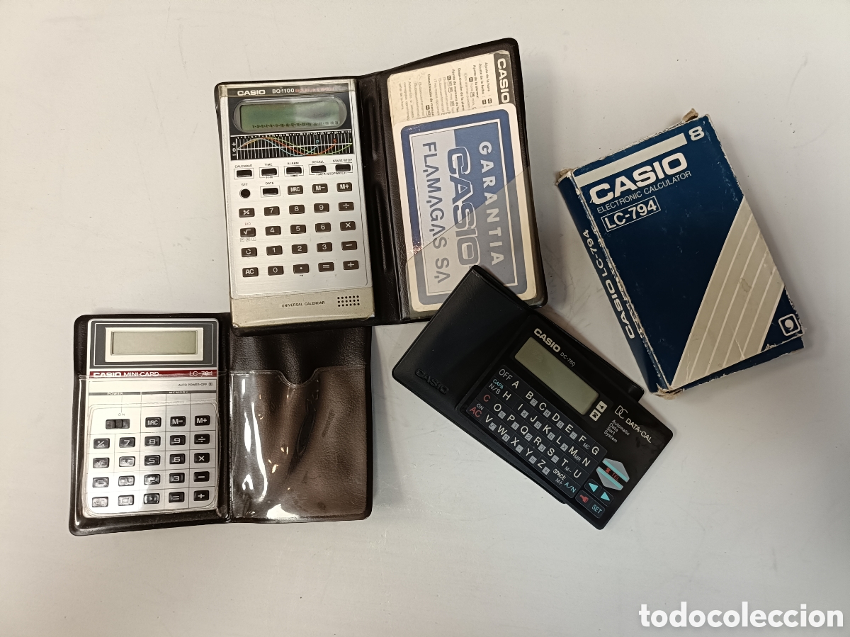 Antig&uuml;edades: LOTE TRES CALCULADORAS CASIO - Foto 1