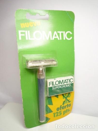 Antig&uuml;edades: SP FILOMATIC ANTG BLISTER MAQ AUTOMATICA AFEITAR RECAMB CON 2 HOJAS SUPERCROMO. ESPA&Ntilde;A 70'S