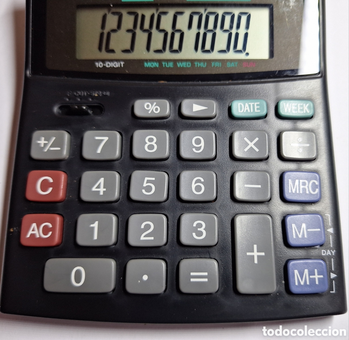 Antig&uuml;edades: CASIO EU-300W-w CALCULADORA SOLAR WEEKLY CAL - Foto 4