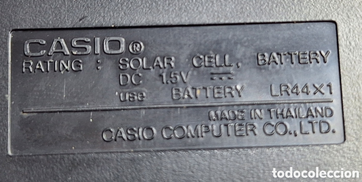 Antig&uuml;edades: CASIO EU-300W-w CALCULADORA SOLAR WEEKLY CAL - Foto 6