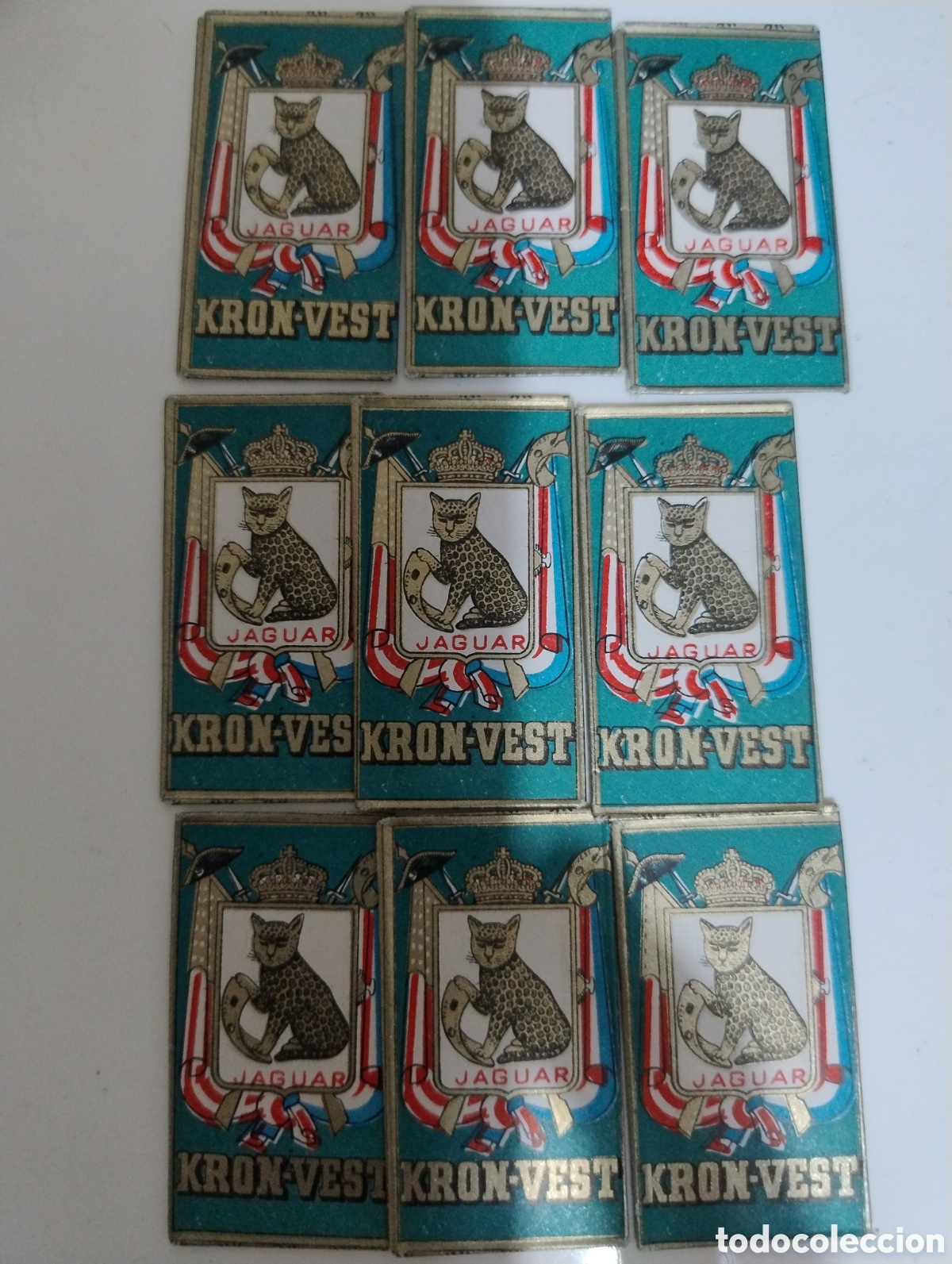 Antig&uuml;edades: Hojas de afeitar KRUN- VEST Jaguar - Foto 3