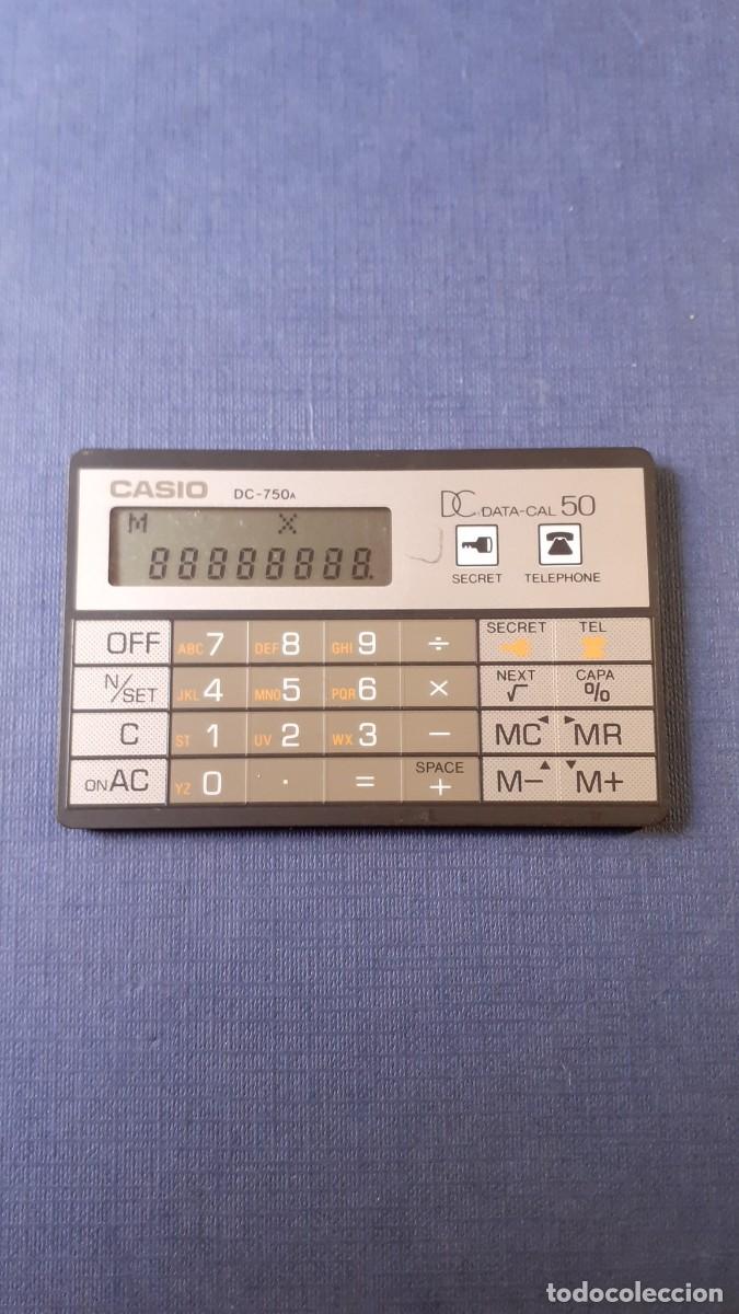 Antig&uuml;edades: Calculadora Agenda Casio DC-750A DATA-CAL 50 - Foto 1