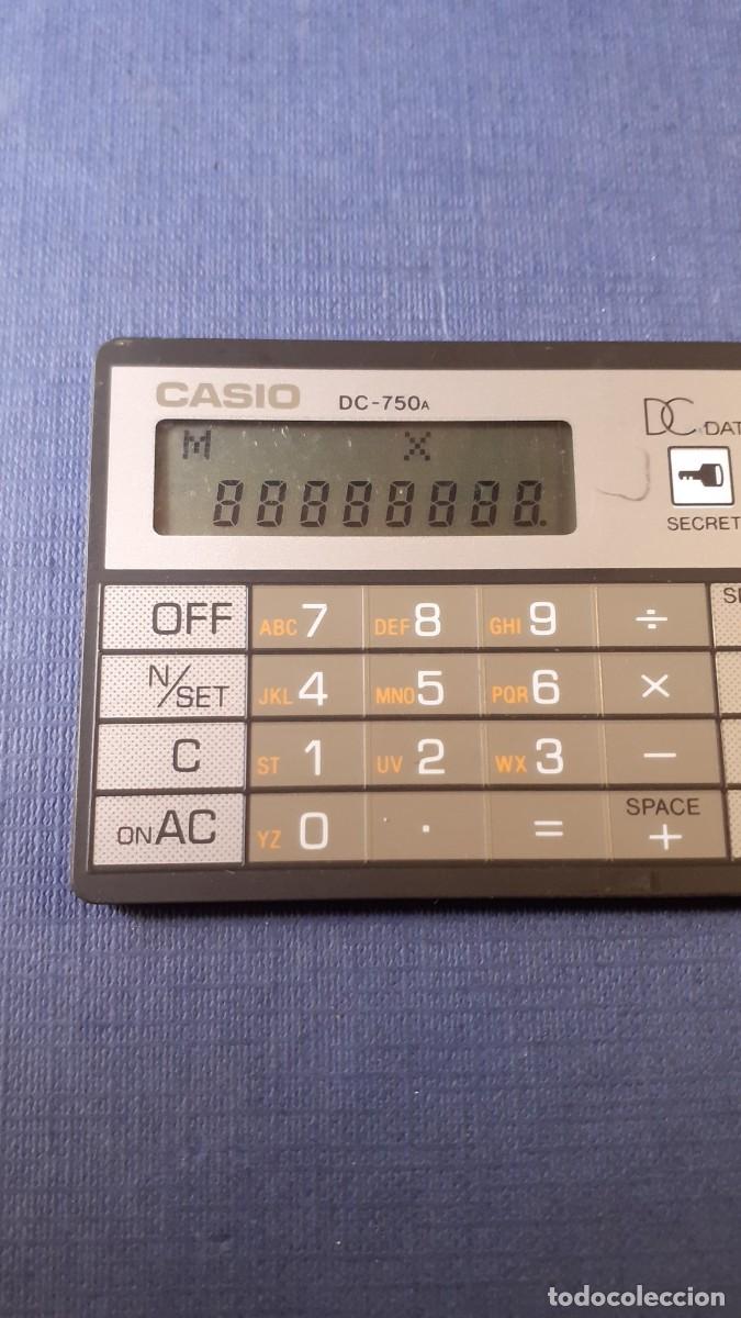 Antig&uuml;edades: Calculadora Agenda Casio DC-750A DATA-CAL 50 - Foto 2