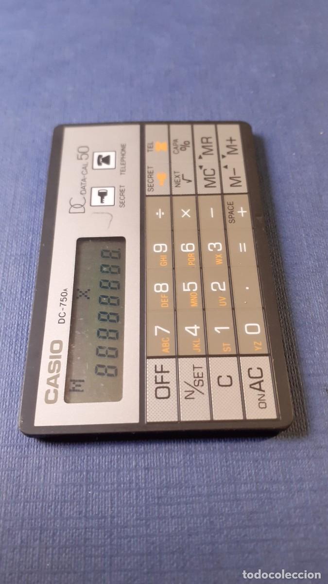 Antig&uuml;edades: Calculadora Agenda Casio DC-750A DATA-CAL 50 - Foto 4